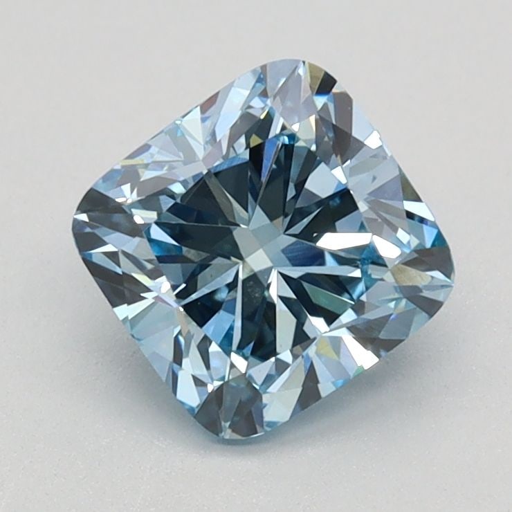 Loose Diamond - CUSHION BRILLIANT 1.1ct Fancy Vivid Blue VS1: Loose Diamond - CUSHION BRILLIANT 1.1ct Fancy Vivid Blue VS1 Source: This is a real non-mined Diamond that has been grown in a lab Shape: CUSHION BRILLIANT Carats: 1.1 Color: Fancy Vivid Blue Certific