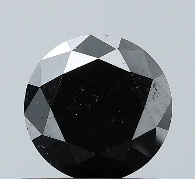 Loose Diamond - ROUND 0.72ct Fancy Black VS2: Loose Diamond - ROUND 0.72ct Fancy Black VS2 Source: Natural Shape: ROUND Carats: 0.72 Color: Fancy Black Certification: NONE Video: