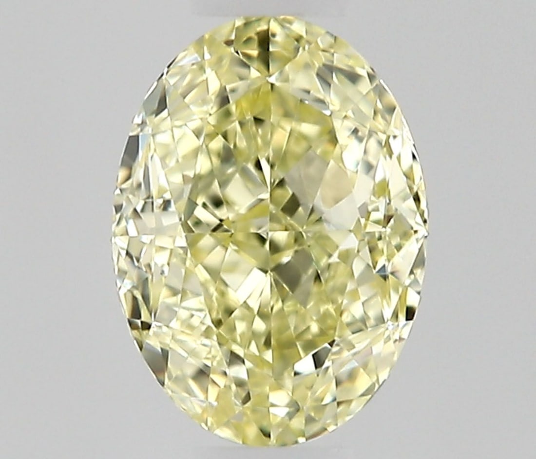 Loose Diamond - OVAL 0.5ct Fancy Light Yellow VVS2: Loose Diamond - OVAL 0.5ct Fancy Light Yellow VVS2 Source: Natural Shape: OVAL Carats: 0.5 Color: Fancy Light Yellow Certification: GIA Video: