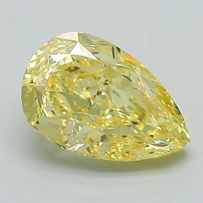 Loose Diamond - PEAR 1.1ct Fancy Intense Yellow VS1: Loose Diamond - PEAR 1.1ct Fancy Intense Yellow VS1 Source: This is a real non-mined Diamond that has been grown in a lab Shape: PEAR Carats: 1.1 Color: Fancy Intense Yellow Certification: IGI Video: