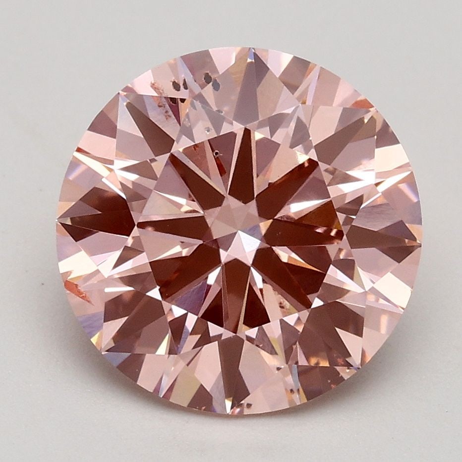 Loose Diamond - ROUND 2.55ct Fancy Intense Pink SI1: Loose Diamond - ROUND 2.55ct Fancy Intense Pink SI1 Source: This is a real non-mined Diamond that has been grown in a lab Shape: ROUND Carats: 2.55 Color: Fancy Intense Pink Certification: IGI Video: