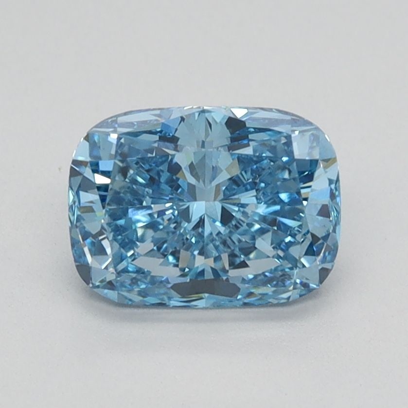 Loose Diamond - CUSHION BRILLIANT 0.9ct Fancy Vivid Blue VS1: Loose Diamond - CUSHION BRILLIANT 0.9ct Fancy Vivid Blue VS1 Source: This is a real non-mined Diamond that has been grown in a lab Shape: CUSHION BRILLIANT Carats: 0.9 Color: Fancy Vivid Blue Certific