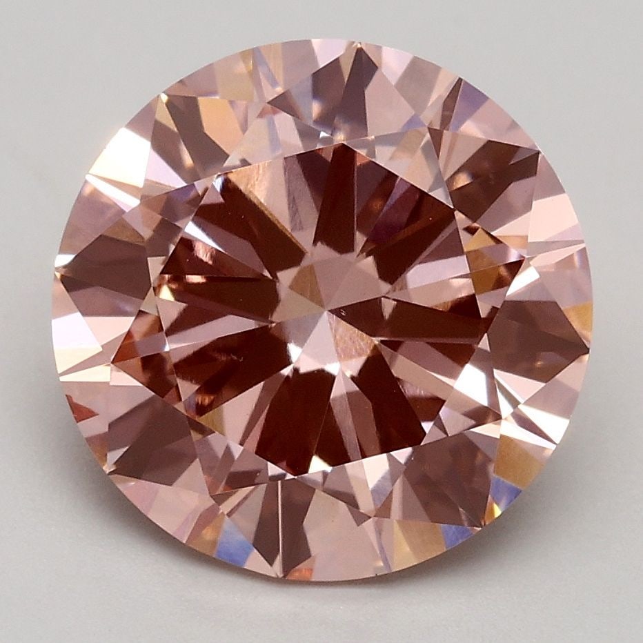 Loose Diamond - ROUND 3.01ct Fancy Intense Pink VS2: Loose Diamond - ROUND 3.01ct Fancy Intense Pink VS2 Source: This is a real non-mined Diamond that has been grown in a lab Shape: ROUND Carats: 3.01 Color: Fancy Intense Pink Certification: IGI Video: