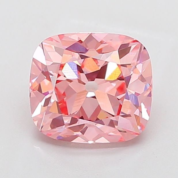Loose Diamond - CUSHION BRILLIANT 3.09ct Fancy Vivid Pink VS1: Loose Diamond - CUSHION BRILLIANT 3.09ct Fancy Vivid Pink VS1 Source: This is a real non-mined Diamond that has been grown in a lab Shape: CUSHION BRILLIANT Carats: 3.09 Color: Fancy Vivid Pink Certif