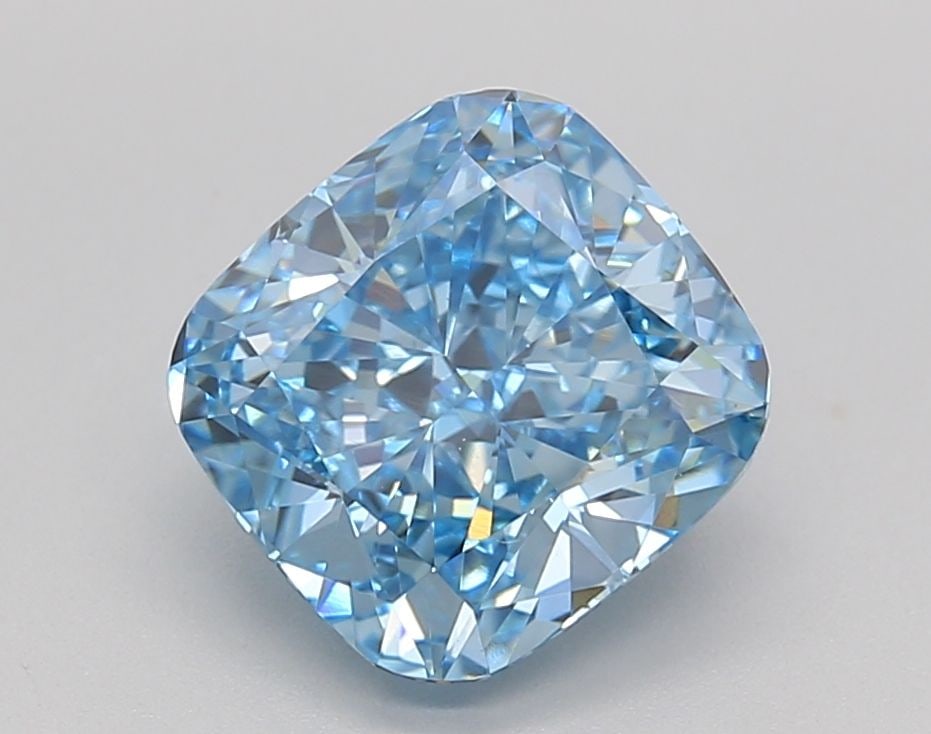 Loose Diamond - CUSHION BRILLIANT 2.68ct Fancy Blue VS1: Loose Diamond - CUSHION BRILLIANT 2.68ct Fancy Blue VS1 Source: This is a real non-mined Diamond that has been grown in a lab Shape: CUSHION BRILLIANT Carats: 2.68 Color: Fancy Blue Certification: IGI