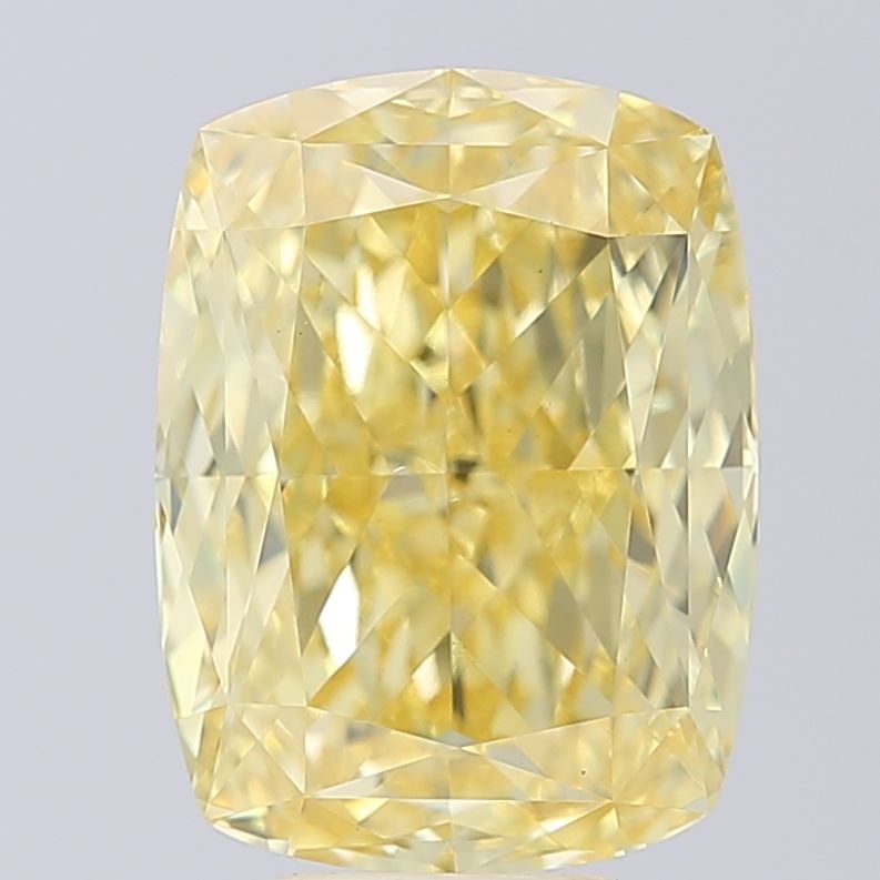 Loose Diamond - CUSHION MODIFIED 1.03ct Fancy Yellow VS2: Loose Diamond - CUSHION MODIFIED 1.03ct Fancy Yellow VS2 Source: This is a real non-mined Diamond that has been grown in a lab Shape: CUSHION MODIFIED Carats: 1.03 Color: Fancy Yellow Certification: I