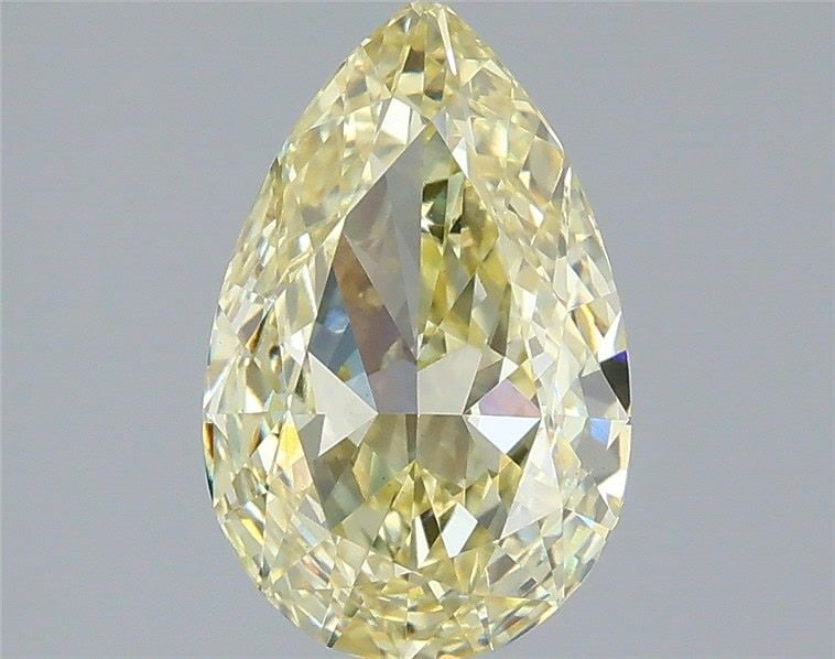 Loose Diamond - PEAR 2.09ct Fancy Yellow VS1: Loose Diamond - PEAR 2.09ct Fancy Yellow VS1 Source: This is a real non-mined Diamond that has been grown in a lab Shape: PEAR Carats: 2.09 Color: Fancy Yellow Certification: IGI Video: