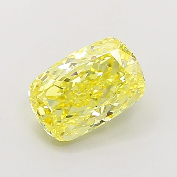 Loose Diamond - CUSHION MODIFIED 1.52ct Fancy Intense Yellow VS1: Loose Diamond - CUSHION MODIFIED 1.52ct Fancy Intense Yellow VS1 Source: This is a real non-mined Diamond that has been grown in a lab Shape: CUSHION MODIFIED Carats: 1.52 Color: Fancy Intense Yellow 