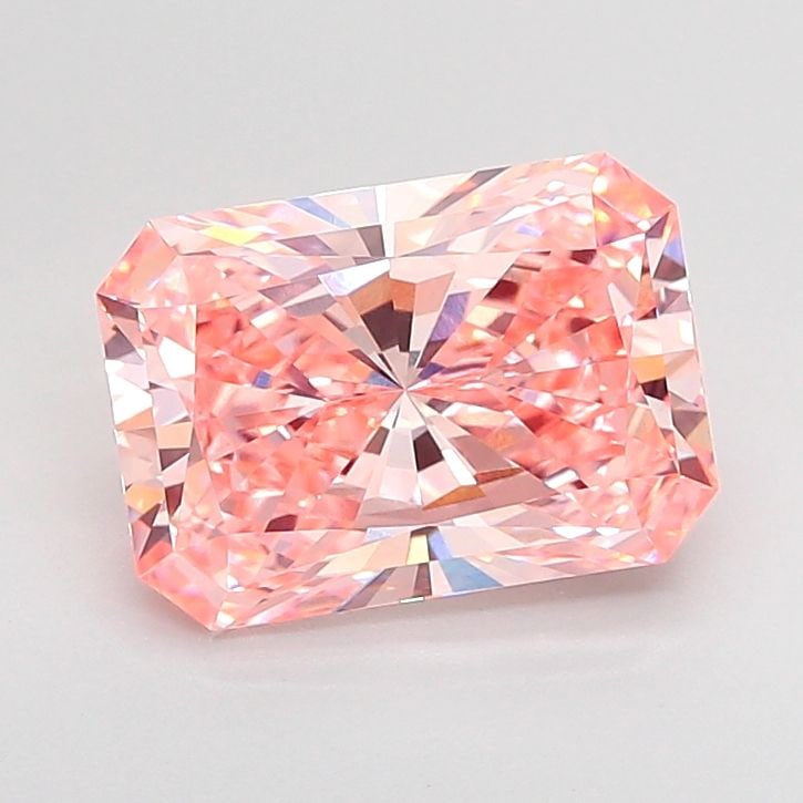 Loose Diamond - RADIANT 4.02ct Fancy Vivid Pink VVS2: Loose Diamond - RADIANT 4.02ct Fancy Vivid Pink VVS2 Source: This is a real non-mined Diamond that has been grown in a lab Shape: RADIANT Carats: 4.02 Color: Fancy Vivid Pink Certification: IGI Video: