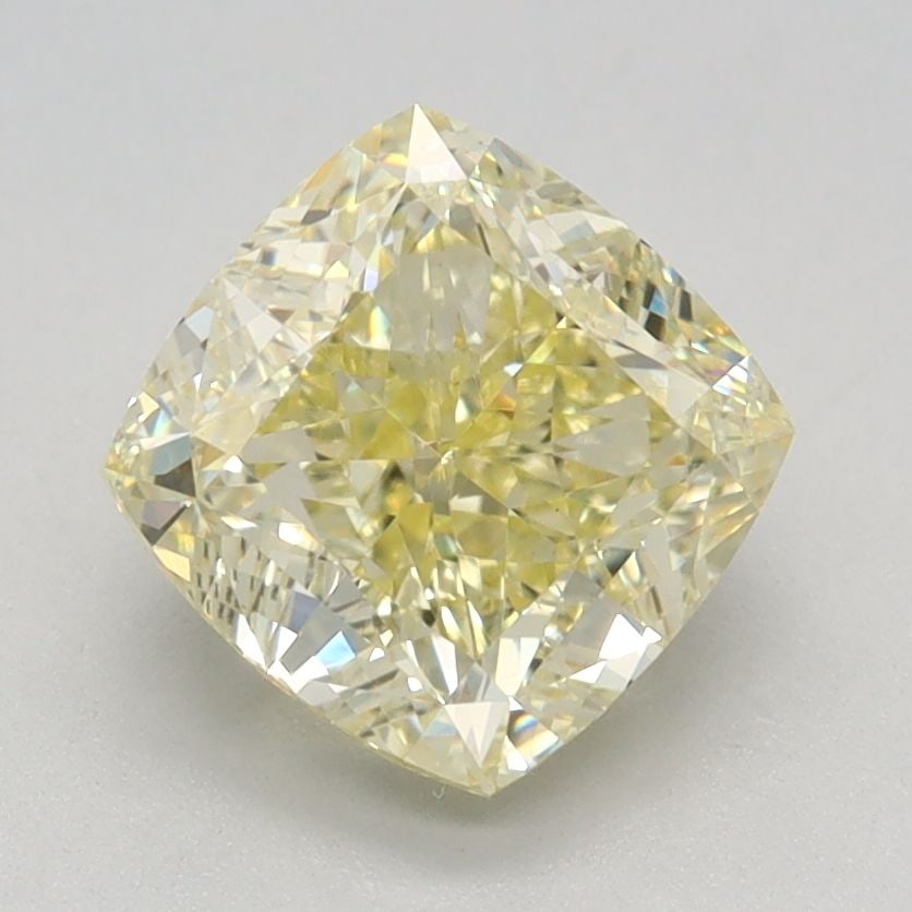 Loose Diamond - CUSHION MODIFIED 1.89ct Fancy Yellow VS1: Loose Diamond - CUSHION MODIFIED 1.89ct Fancy Yellow VS1 Source: This is a real non-mined Diamond that has been grown in a lab Shape: CUSHION MODIFIED Carats: 1.89 Color: Fancy Yellow Certification: I