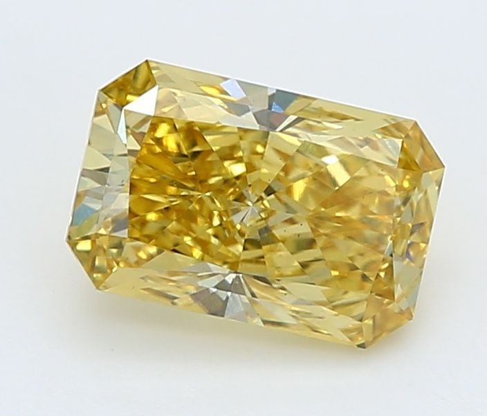 Loose Diamond - RADIANT 1.52ct Fancy Vivid Yellow VS1: Loose Diamond - RADIANT 1.52ct Fancy Vivid Yellow VS1 Source: This is a real non-mined Diamond that has been grown in a lab Shape: RADIANT Carats: 1.52 Color: Fancy Vivid Yellow Certification: IGI Vid