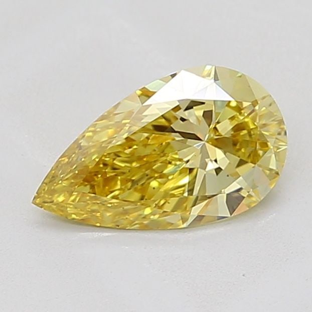 Loose Diamond - PEAR 1.07ct Fancy Intense Yellow VS2: Loose Diamond - PEAR 1.07ct Fancy Intense Yellow VS2 Source: This is a real non-mined Diamond that has been grown in a lab Shape: PEAR Carats: 1.07 Color: Fancy Intense Yellow Certification: IGI Video