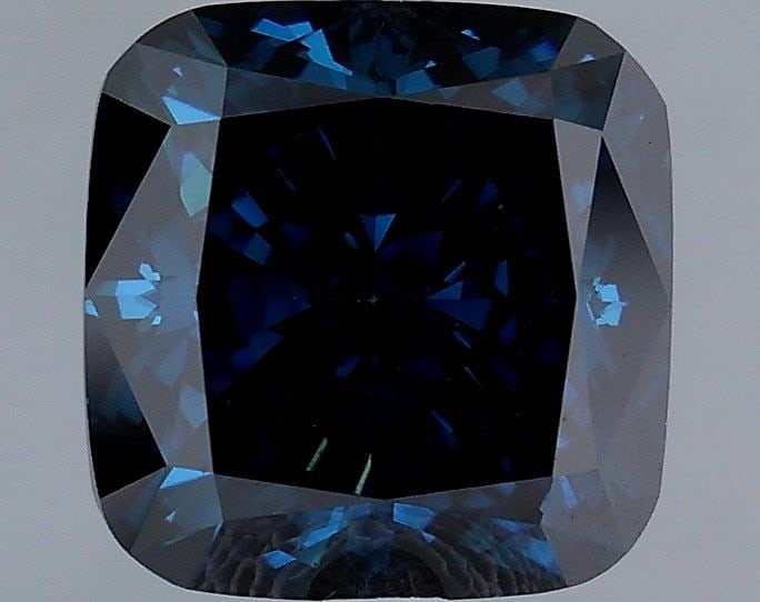 Loose Diamond - CUSHION MODIFIED 1.54ct Fancy Deep Blue VS1: Loose Diamond - CUSHION MODIFIED 1.54ct Fancy Deep Blue VS1 Source: This is a real non-mined Diamond that has been grown in a lab Shape: CUSHION MODIFIED Carats: 1.54 Color: Fancy Deep Blue Certificat