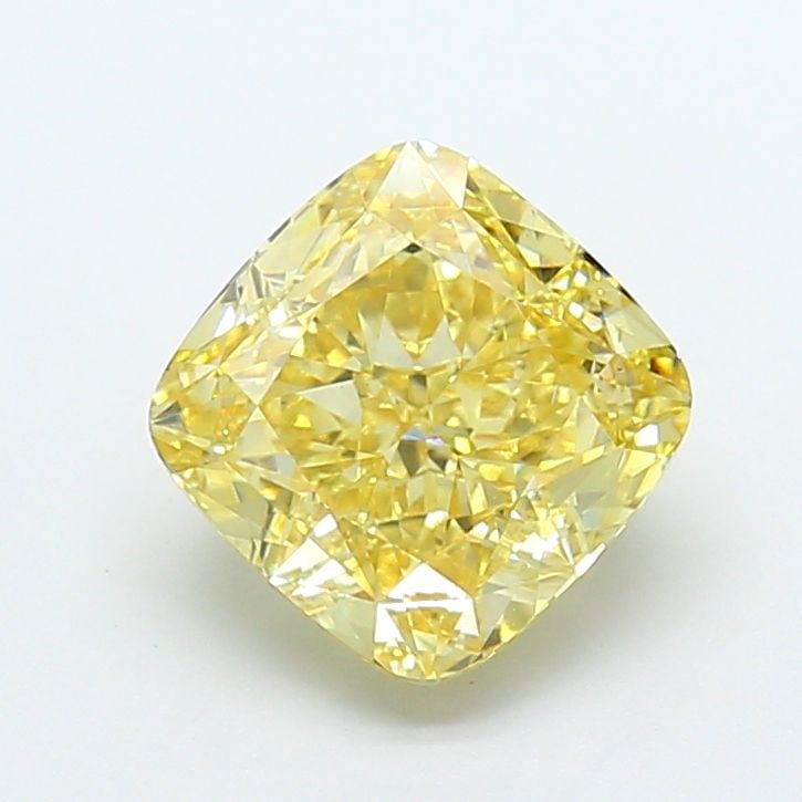 Loose Diamond - CUSHION MODIFIED 3.01ct Fancy Intense Yellow VS2: Loose Diamond - CUSHION MODIFIED 3.01ct Fancy Intense Yellow VS2 Source: This is a real non-mined Diamond that has been grown in a lab Shape: CUSHION MODIFIED Carats: 3.01 Color: Fancy Intense Yellow 