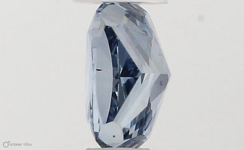 Loose Diamond - CUSHION MODIFIED 0.47ct Fancy Vivid Blue SI1: Loose Diamond - CUSHION MODIFIED 0.47ct Fancy Vivid Blue SI1 Source: This is a real non-mined Diamond that has been grown in a lab Shape: CUSHION MODIFIED Carats: 0.47 Color: Fancy Vivid Blue Certific