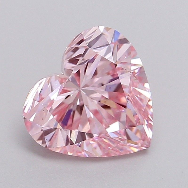 Loose Diamond - HEART 3.49ct Fancy Vivid Pink VVS2: Loose Diamond - HEART 3.49ct Fancy Vivid Pink VVS2 Source: This is a real non-mined Diamond that has been grown in a lab Shape: HEART Carats: 3.49 Color: Fancy Vivid Pink Certification: IGI Video: