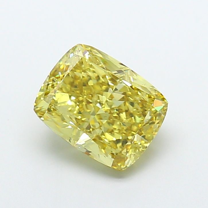 Loose Diamond - CUSHION MODIFIED 5.01ct Fancy Intense Yellow VS2: Loose Diamond - CUSHION MODIFIED 5.01ct Fancy Intense Yellow VS2 Source: This is a real non-mined Diamond that has been grown in a lab Shape: CUSHION MODIFIED Carats: 5.01 Color: Fancy Intense Yellow 