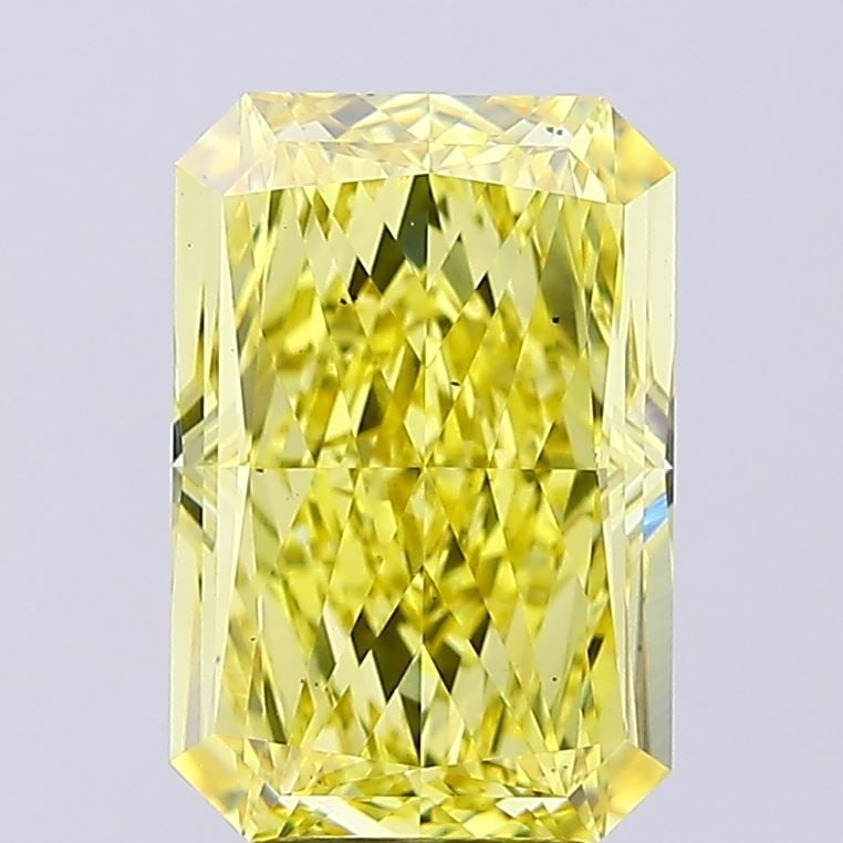 Loose Diamond - RADIANT 5.29ct Fancy Intense Yellow VS2: Loose Diamond - RADIANT 5.29ct Fancy Intense Yellow VS2 Source: This is a real non-mined Diamond that has been grown in a lab Shape: RADIANT Carats: 5.29 Color: Fancy Intense Yellow Certification: IGI