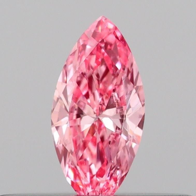 Loose Diamond - MARQUISE 0.12ct Fancy Vivid Pink VS1: Loose Diamond - MARQUISE 0.12ct Fancy Vivid Pink VS1 Source: This is a real non-mined Diamond that has been grown in a lab Shape: MARQUISE Carats: 0.12 Color: Fancy Vivid Pink Certification: IGI Video