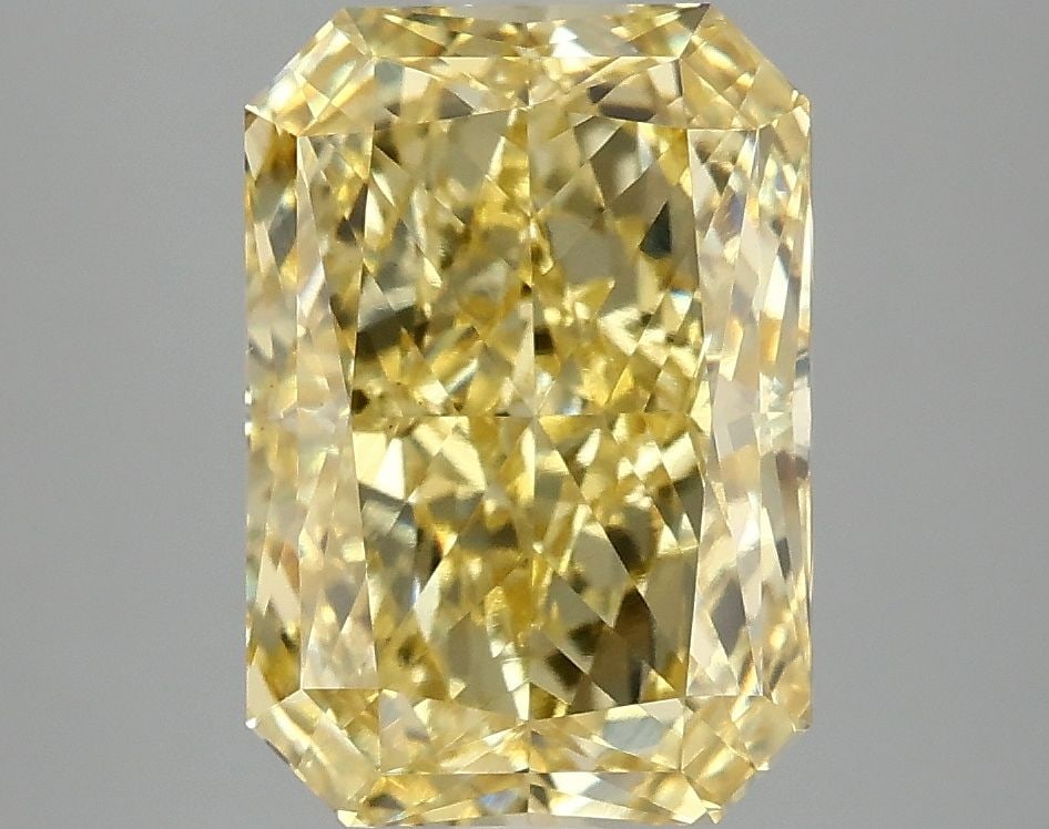 Loose Diamond - RADIANT 4.02ct Fancy Vivid Yellow VS1: Loose Diamond - RADIANT 4.02ct Fancy Vivid Yellow VS1 Source: This is a real non-mined Diamond that has been grown in a lab Shape: RADIANT Carats: 4.02 Color: Fancy Vivid Yellow Certification: IGI Vid