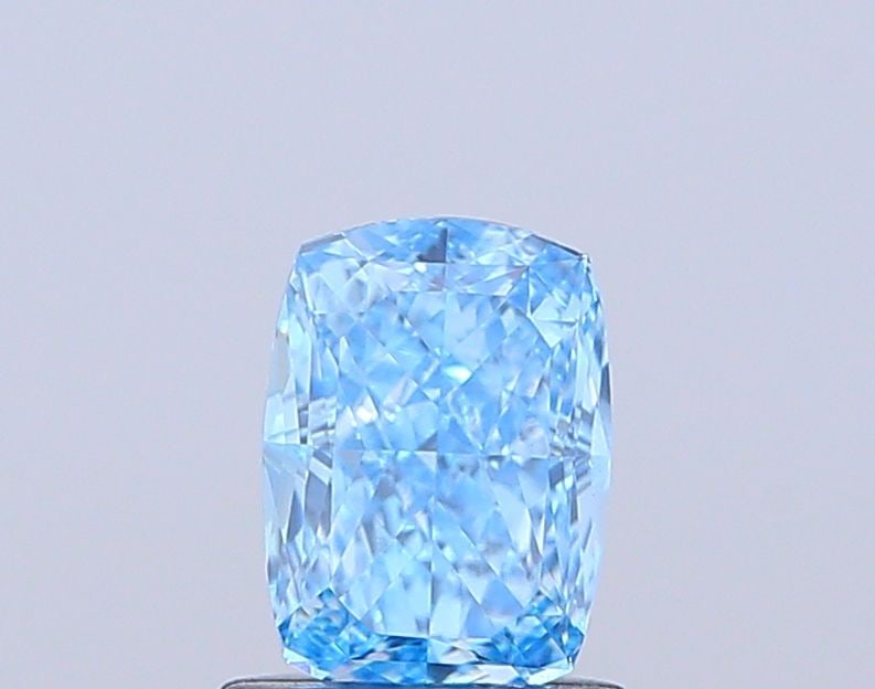 Loose Diamond - CUSHION MODIFIED 1.06ct Fancy Vivid Blue VS1: Loose Diamond - CUSHION MODIFIED 1.06ct Fancy Vivid Blue VS1 Source: This is a real non-mined Diamond that has been grown in a lab Shape: CUSHION MODIFIED Carats: 1.06 Color: Fancy Vivid Blue Certific