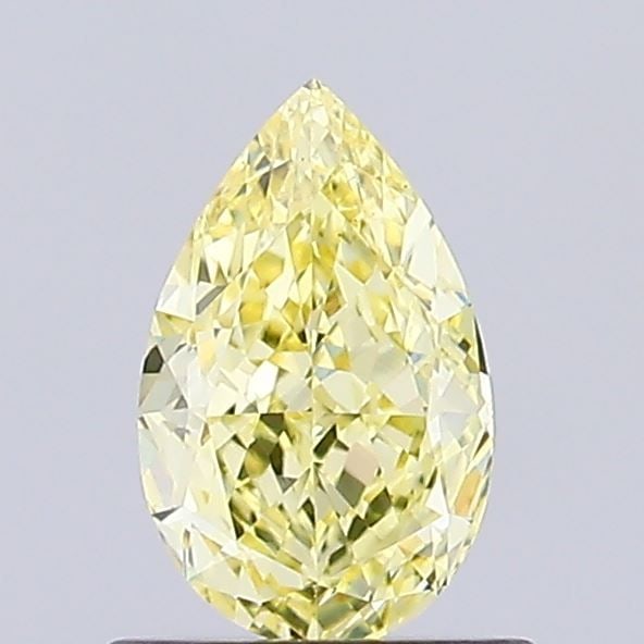 Loose Diamond - PEAR 0.72ct Fancy Intense Yellow VS1: Loose Diamond - PEAR 0.72ct Fancy Intense Yellow VS1 Source: This is a real non-mined Diamond that has been grown in a lab Shape: PEAR Carats: 0.72 Color: Fancy Intense Yellow Certification: NONE Vide