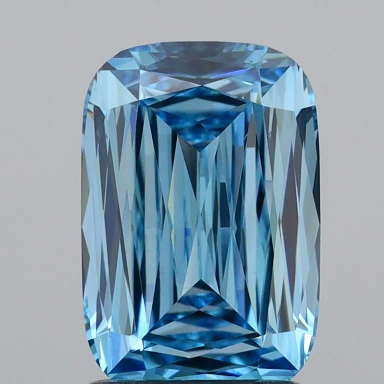 Loose Diamond - CUSHION MODIFIED 1.52ct Fancy Vivid Blue VS1: Loose Diamond - CUSHION MODIFIED 1.52ct Fancy Vivid Blue VS1 Source: This is a real non-mined Diamond that has been grown in a lab Shape: CUSHION MODIFIED Carats: 1.52 Color: Fancy Vivid Blue Certific
