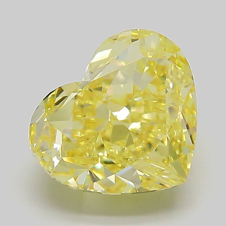 Loose Diamond - HEART 4.08ct Fancy Intense Yellow VS1: Loose Diamond - HEART 4.08ct Fancy Intense Yellow VS1 Source: This is a real non-mined Diamond that has been grown in a lab Shape: HEART Carats: 4.08 Color: Fancy Intense Yellow Certification: IGI Vid