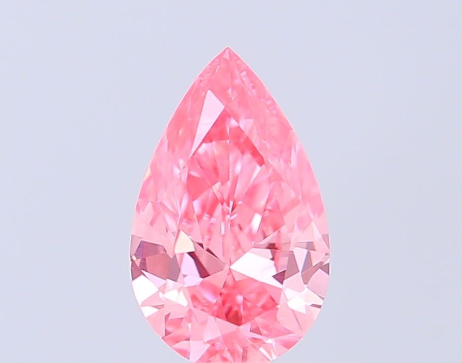 Loose Diamond - PEAR 0.38ct Fancy Pink VS1: Loose Diamond - PEAR 0.38ct Fancy Pink VS1 Source: This is a real non-mined Diamond that has been grown in a lab Shape: PEAR Carats: 0.38 Color: Fancy Pink Certification: NONE Video: