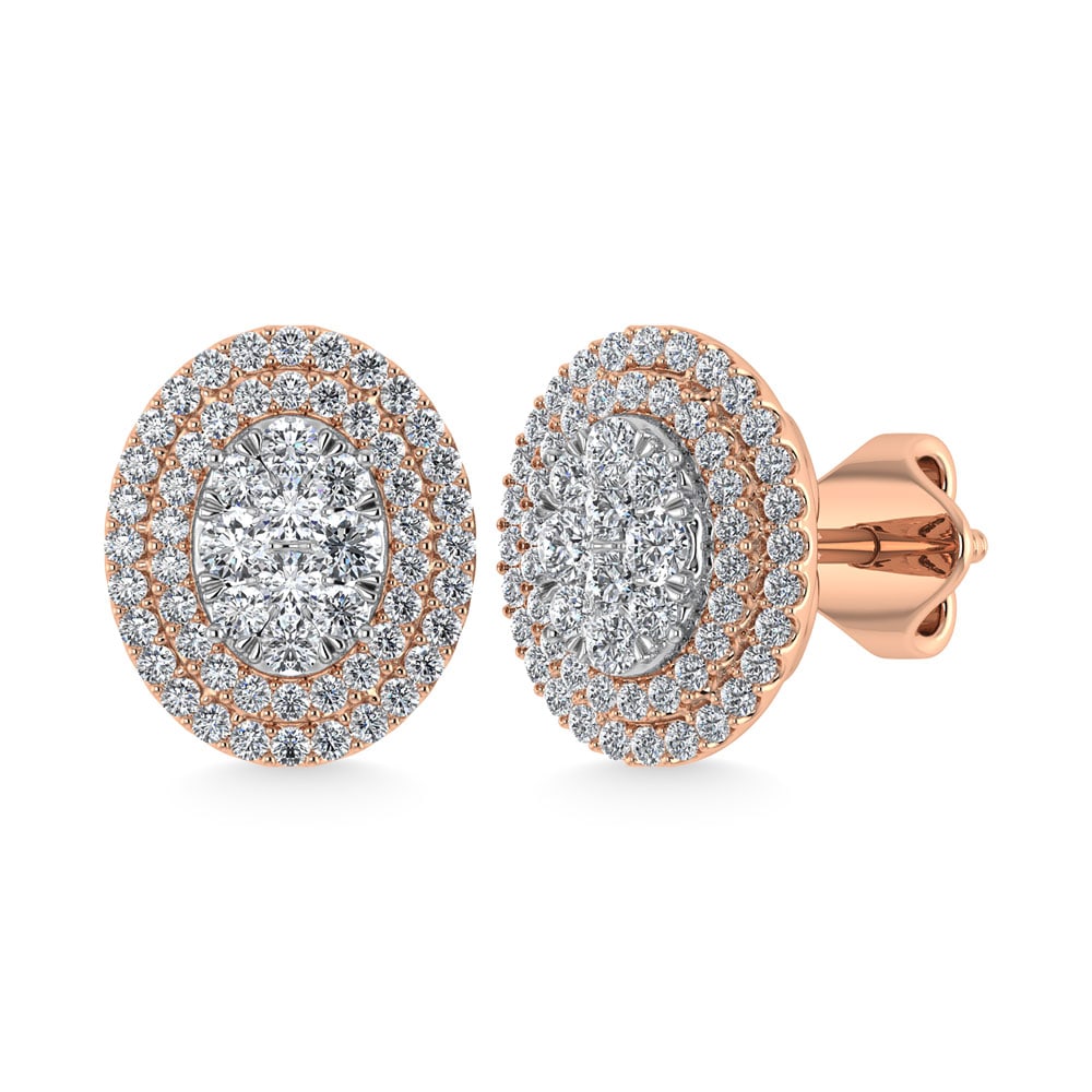 Diamond 7/8 Ct.Tw. Fashion Earrings in 14K Rose Gold (1 of 3)