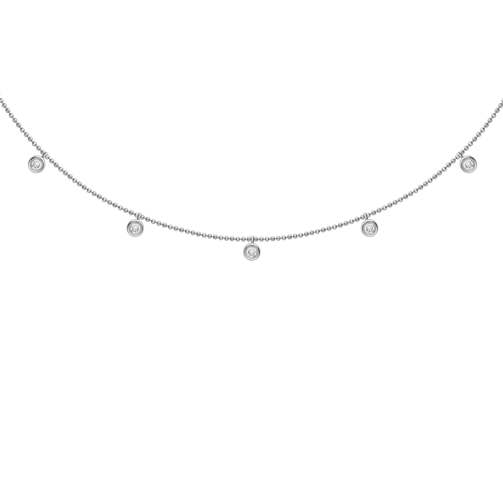 14K White Gold Diamond 3/4 Ct.Tw Fashion Necklace (1 of 1)