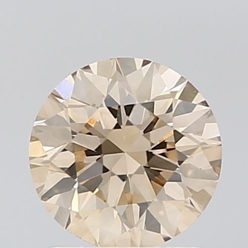 Loose Diamond - ROUND 1.23ct Fancy Light Brown VVS2: Loose Diamond - ROUND 1.23ct Fancy Light Brown VVS2 Source: Natural Shape: ROUND Carats: 1.23 Color: Fancy Light Brown Certification: NONE Video: