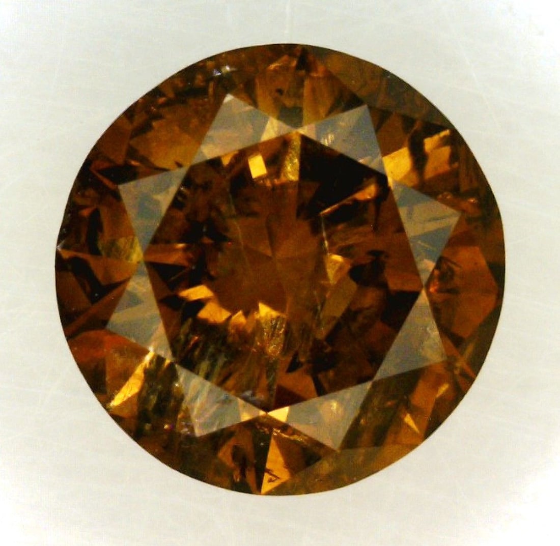 Loose Diamond - ROUND 0.78ct Fancy Dark Orangey Brown (1 of 1)