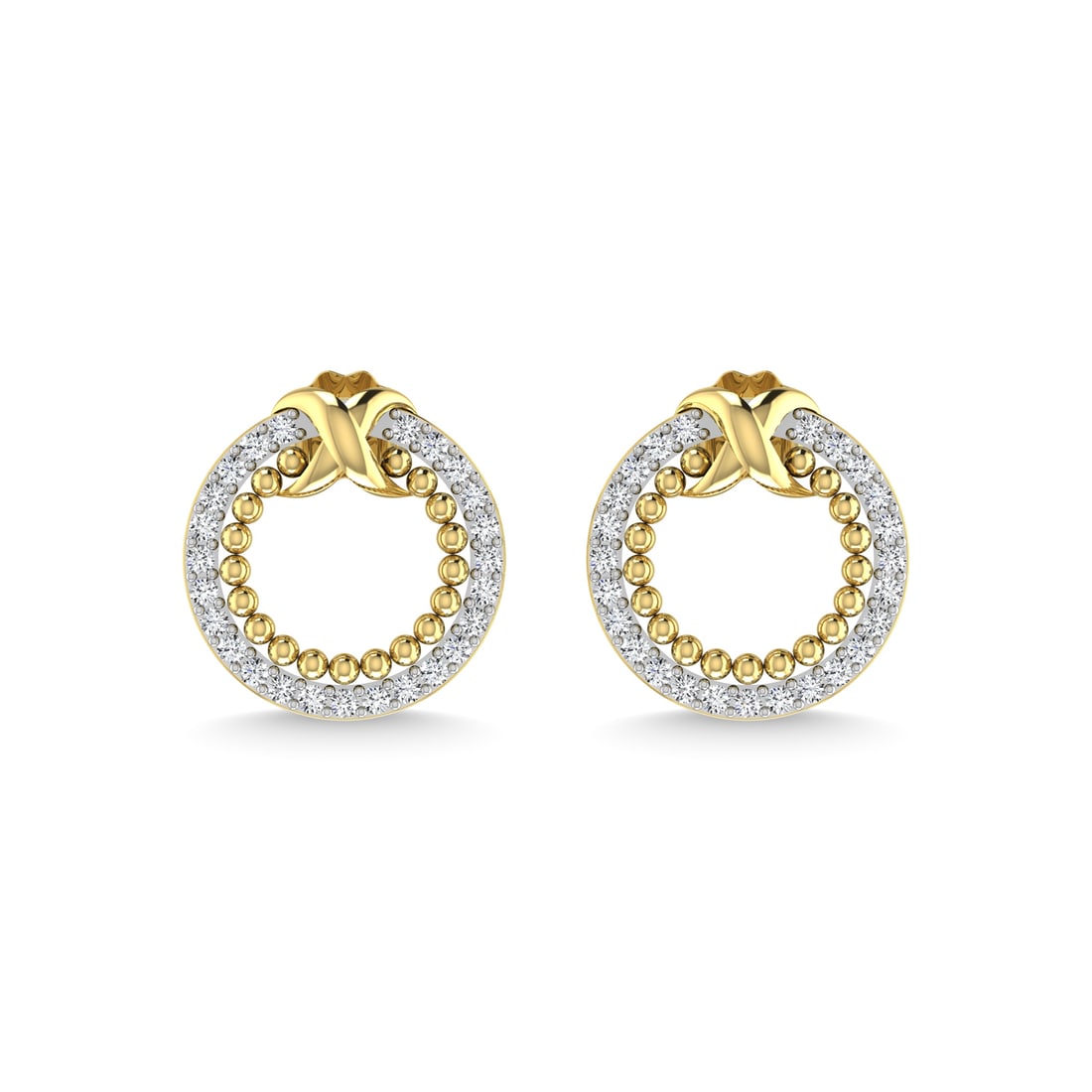 10K Yellow Gold Diamond 1/4 Ct.Tw. Fashion Earrings: 10K Yellow Gold Diamond 1/4 Ct.Tw. Fashion Earrings 10k Yellow Gold Stone Color: G-h Stone Clarity: I2 This item may take 2-5 weeks for shipping. The Diamond Depot Guarantee: All items in this auction
