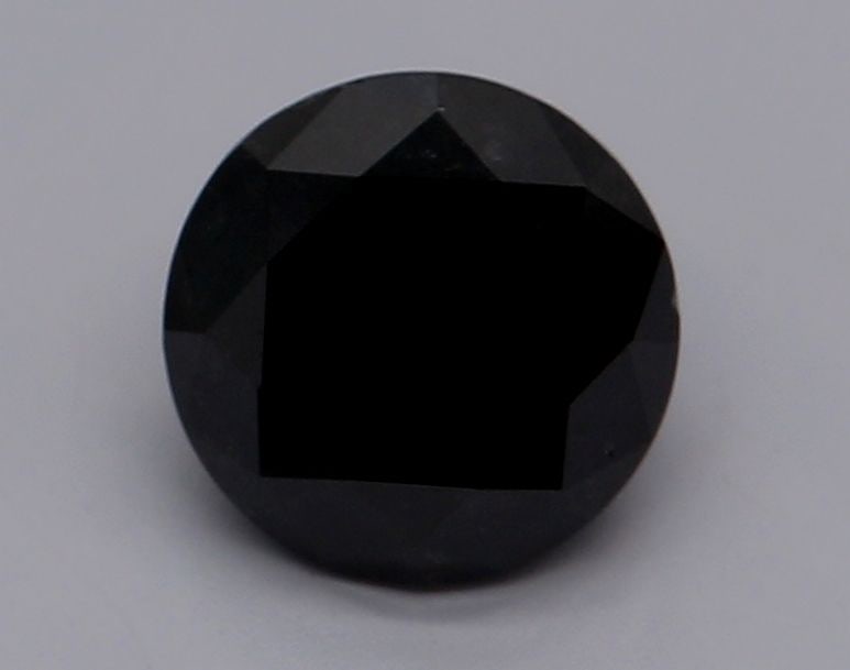 Loose Diamond - ROUND 0.81ct Fancy Black VVS2: Loose Diamond - ROUND 0.81ct Fancy Black VVS2 Source: Natural Shape: ROUND Carats: 0.81 Color: Fancy Black Certification: GIA Video: