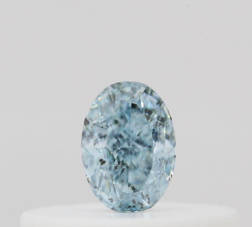 Loose Diamond - OVAL 0.12ct Fancy Intense Green Blue: Loose Diamond - OVAL 0.12ct Fancy Intense Green Blue Source: Natural Shape: OVAL Carats: 0.12 Color: Fancy Intense Green Blue Certification: GIA Video:
