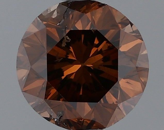 Loose Diamond - ROUND 1.04ct Fancy Dark Orangey Brown: Loose Diamond - ROUND 1.04ct Fancy Dark Orangey Brown Source: Natural Shape: ROUND Carats: 1.04 Color: Fancy Dark Orangey Brown Certification: GIA Video: