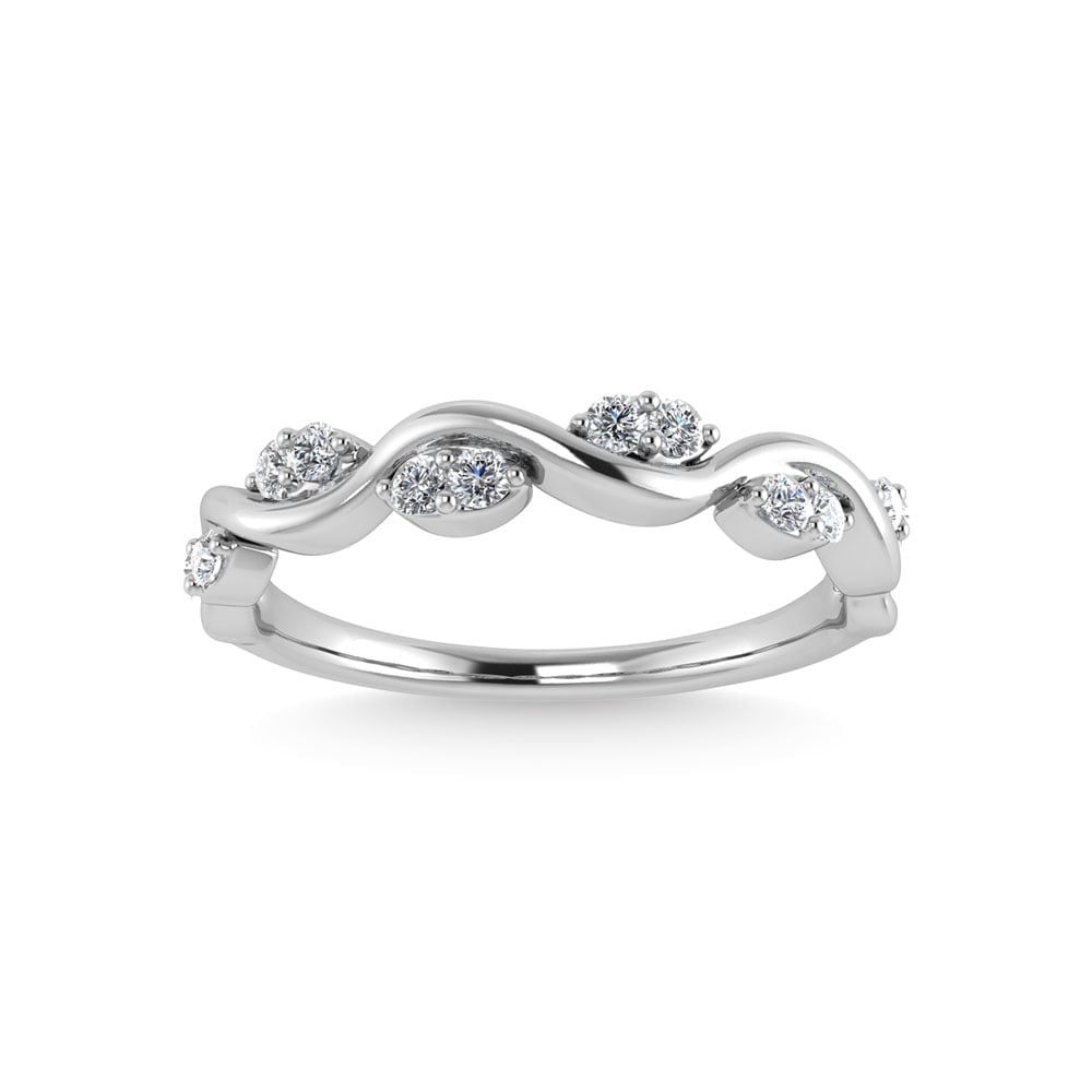Diamond 1/6 Ct.Tw. Stack Band in 14K White Gold (1 of 4)
