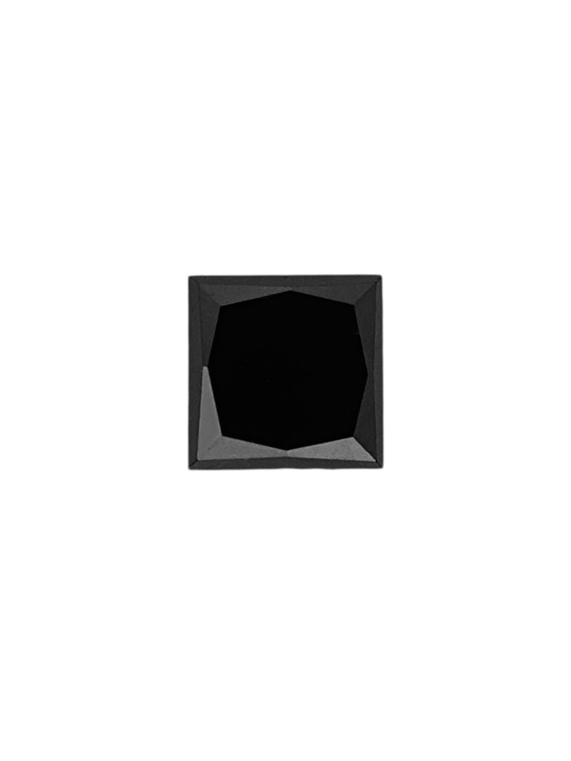 Loose Diamond - PRINCESS 0.18ct Fancy Black VVS2: Loose Diamond - PRINCESS 0.18ct Fancy Black VVS2 Source: Natural Shape: PRINCESS Carats: 0.18 Color: Fancy Black Certification: NONE The Diamond Depot Guarantee: All items in this auction are guarante