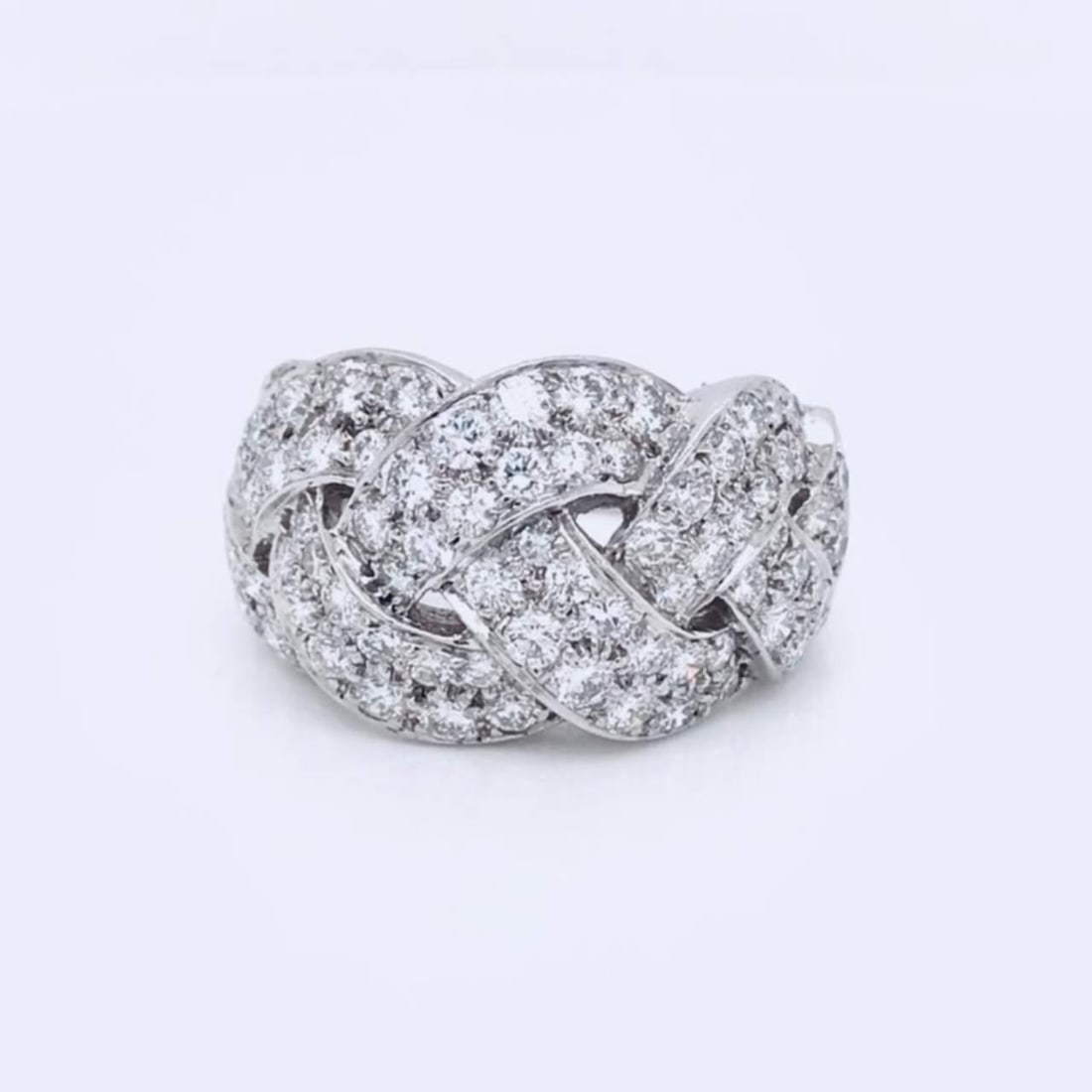 3.50 Ct Diamond Gemlock Ring in Platinum with 86 Diamonds (1 of 3)