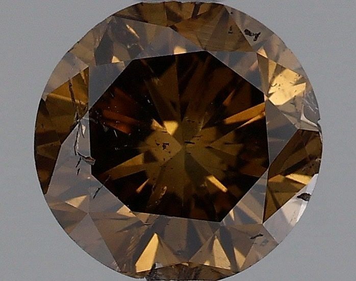 Loose Diamond - ROUND 1.01ct Fancy Dark Brown: Loose Diamond - ROUND 1.01ct Fancy Dark Brown Source: Natural Shape: ROUND Carats: 1.01 Color: Fancy Dark Brown Certification: GIA Video:
