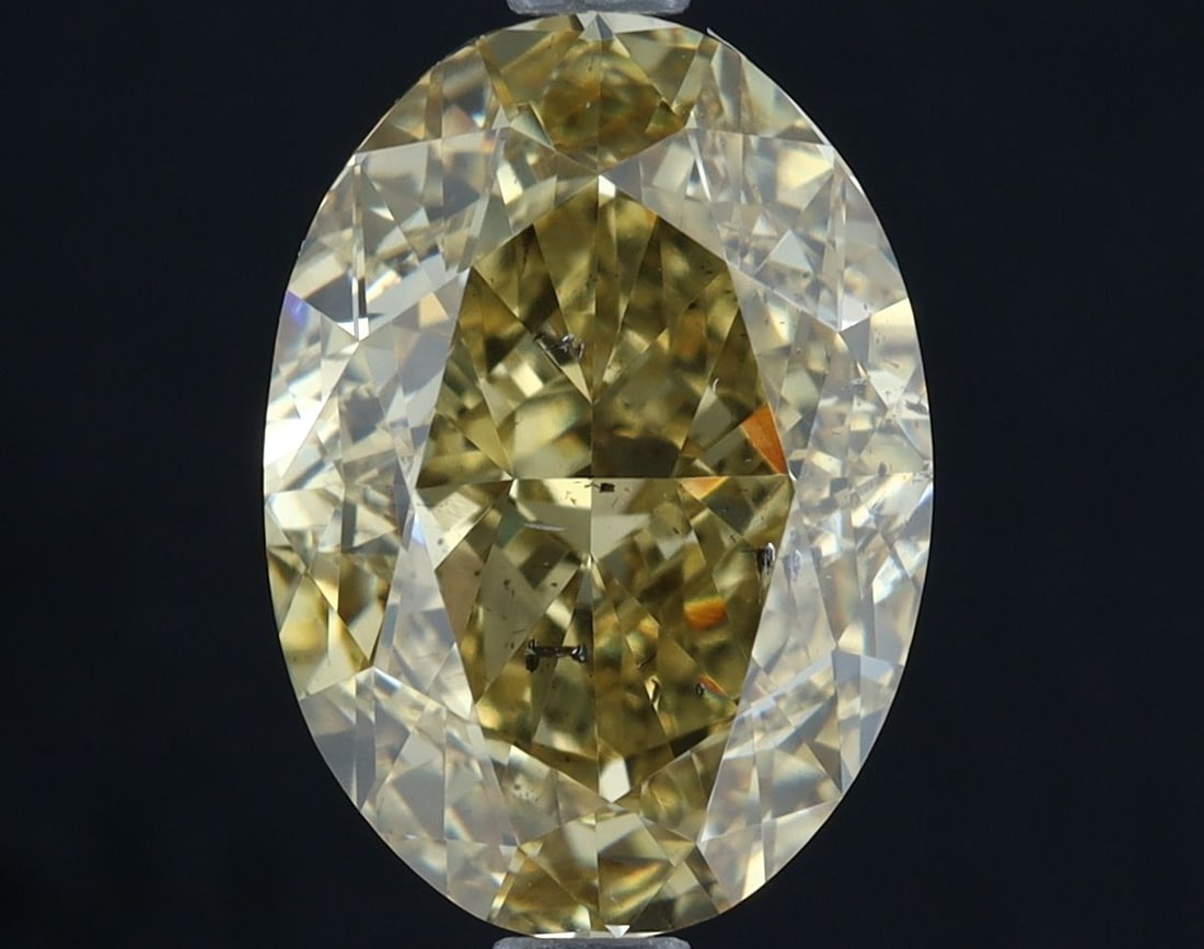 Loose Diamond - OVAL 2.52ct Fancy Brownish Yellow SI2: Loose Diamond - OVAL 2.52ct Fancy Brownish Yellow SI2 Source: Natural Shape: OVAL Carats: 2.52 Color: Fancy Brownish Yellow Certification: GIA Video: