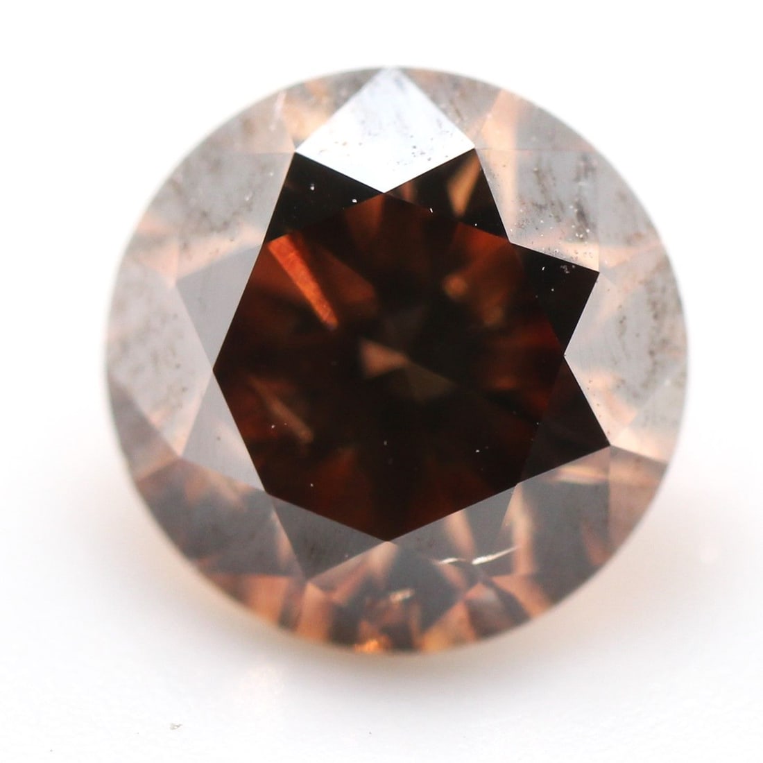 Loose Diamond - ROUND 0.71ct Fancy Dark Orangey Brown SI1 (1 of 1)