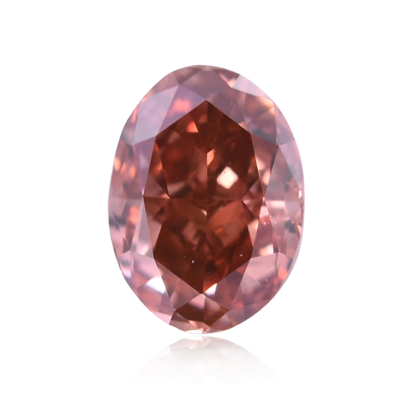 Loose Diamond - OVAL 0.3ct Fancy Deep Orangey Pink VS2 (1 of 1)