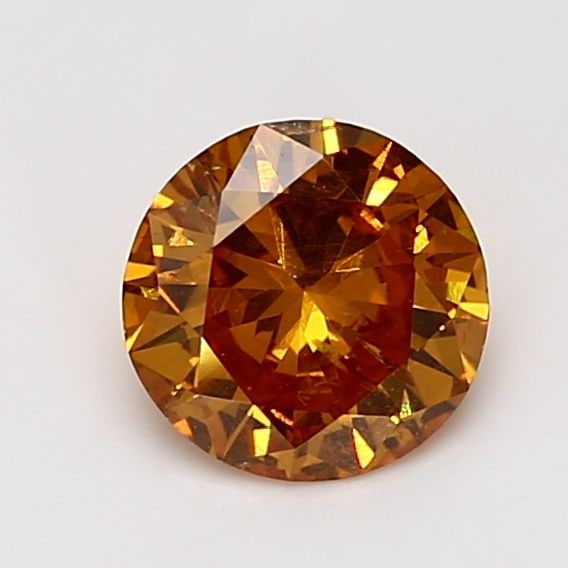 Loose Diamond - ROUND 1.08ct Fancy Vivid Yellow Orange I1 (1 of 1)