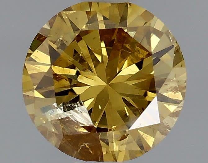 Loose Diamond - ROUND 0.47ct Fancy Deep Brownish Yellow: Loose Diamond - ROUND 0.47ct Fancy Deep Brownish Yellow Source: Natural Shape: ROUND Carats: 0.47 Color: Fancy Deep Brownish Yellow Certification: GIA Video: