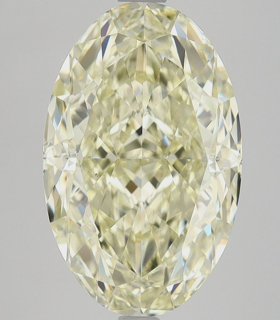Loose Diamond - OVAL 5.24ct Fancy Light Yellow SI1: Loose Diamond - OVAL 5.24ct Fancy Light Yellow SI1 Source: Natural Shape: OVAL Carats: 5.24 Color: Fancy Light Yellow Certification: GIA The Diamond Depot Guarantee: All items in this auction are guar