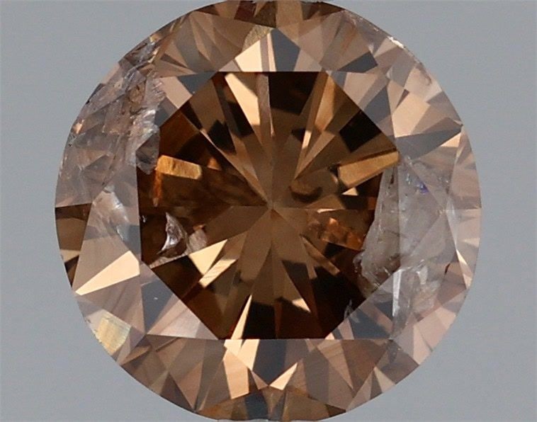 Loose Diamond - ROUND 1.48ct Fancy Dark Orangey Brown: Loose Diamond - ROUND 1.48ct Fancy Dark Orangey Brown Source: Natural Shape: ROUND Carats: 1.48 Color: Fancy Dark Orangey Brown Certification: GIA Video: