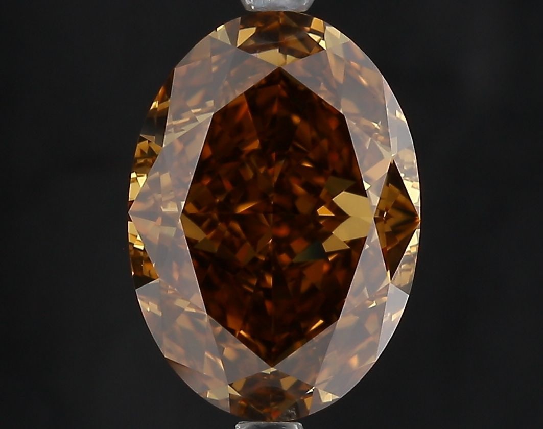 Loose Diamond - OVAL 3.83ct Fancy Deep Orange Orange Brown VVS1 (1 of 1)