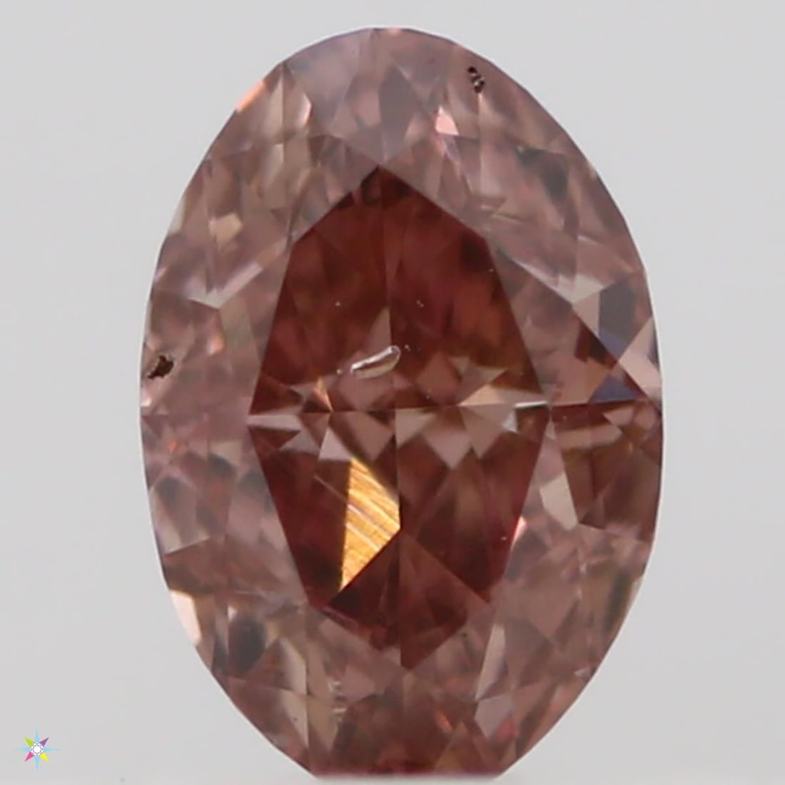 Loose Diamond - OVAL 0.23ct Fancy Intense Orangey Pink SI2 (1 of 1)